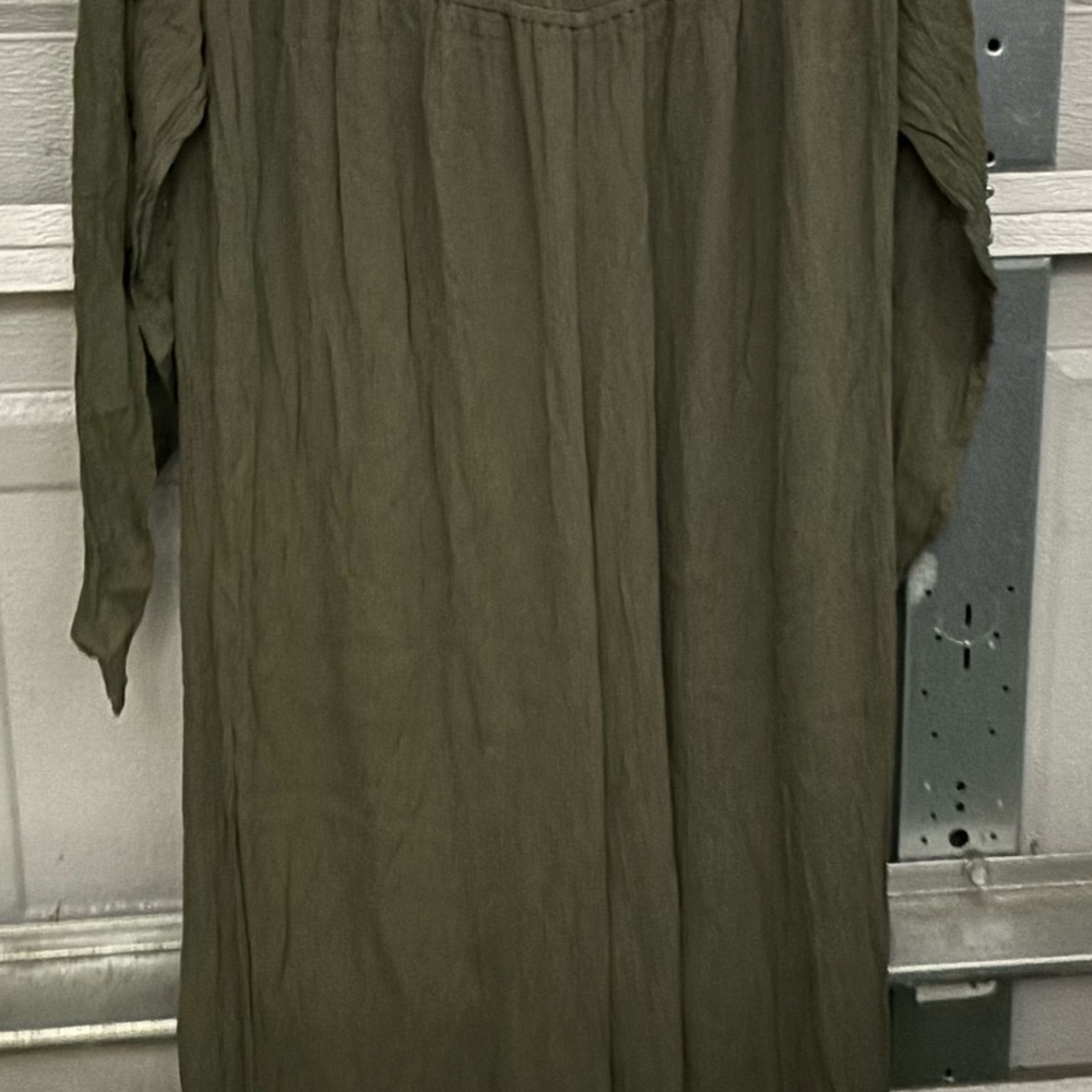 Olive Green Off The Shoulder Pants Romper (NWT)
